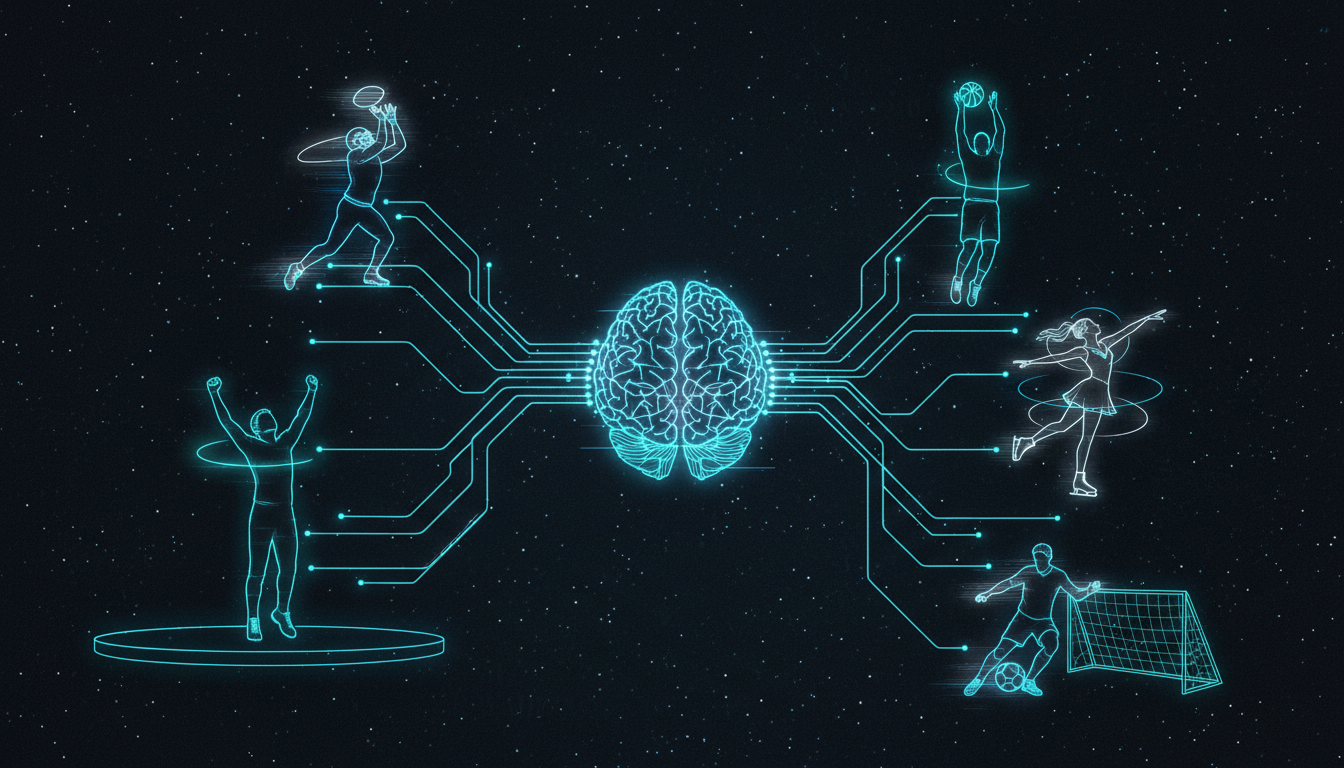 Visualization of brain-body neural connections linking to peak performance states in sports, performance, and creativity